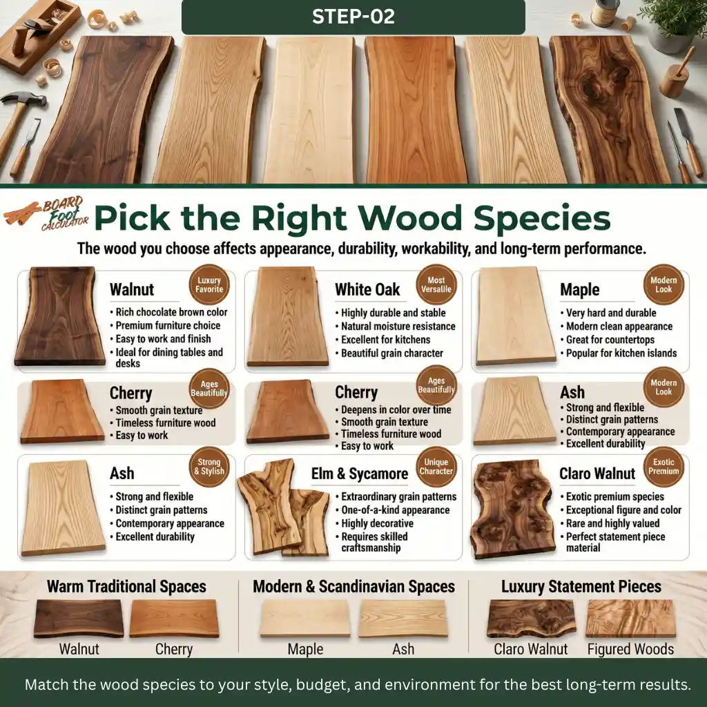 Step 2 Pick the Right Wood Species