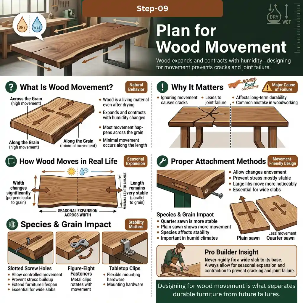 Step 9 Plan for Wood Movement
